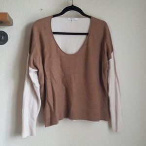 Madewell 2 tone sweater